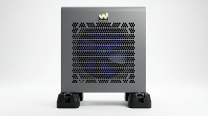 W'eau Trillingsdempers voor mini warmtepompen - gemonteerd onder een mini warmtepomp