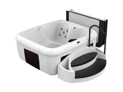 Dreammaker Spa Stonehenge EZ White Diamond/Black wood - 5 persoons