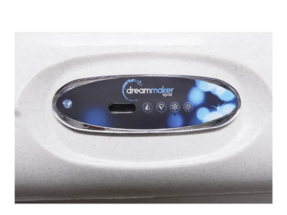 Dreammaker Spa Stonehenge EZ White Diamond/Black wood - 5 persoons