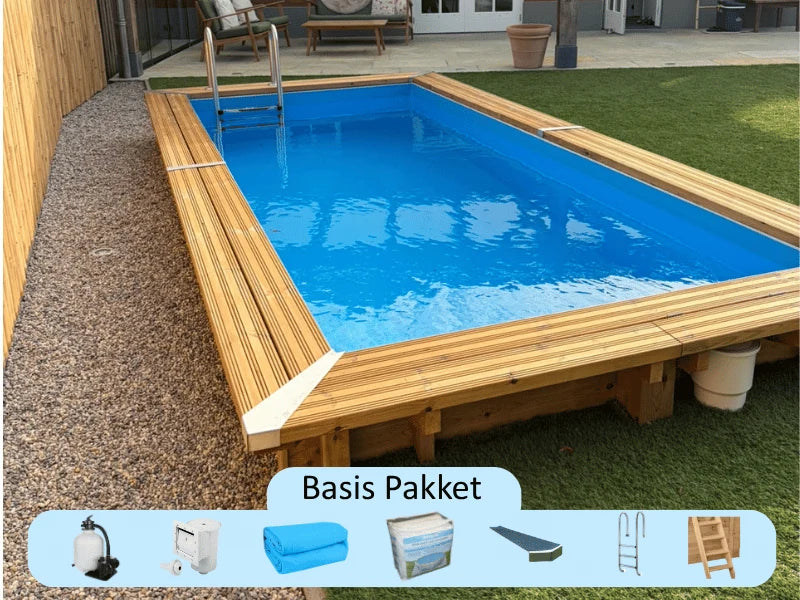 Interline Bali rechthoek 500 x 250 x 124 cm - Basis Pakket