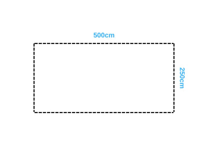 Interline Bali rechthoek 500 x 250 x 124 cm - inclusief pakket