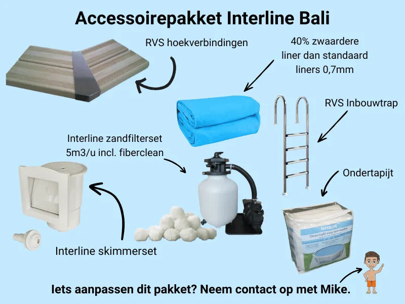Interline Bali rond 530 x 136 cm - inclusief pakket