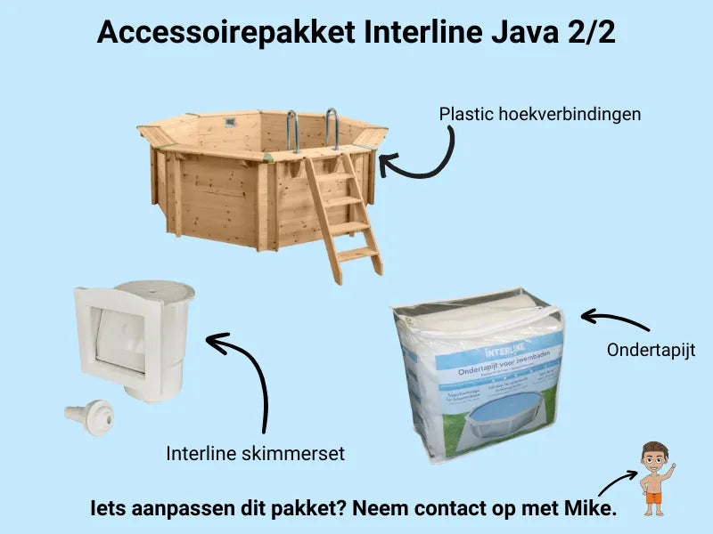 Interline Java rond 355 x 116 cm - inclusief pakket