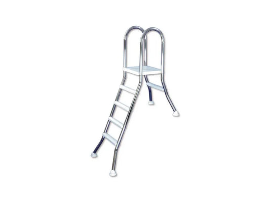 Interline Tweezijdige RVS zwembadtrap 1x4 treden en 1x1 trede