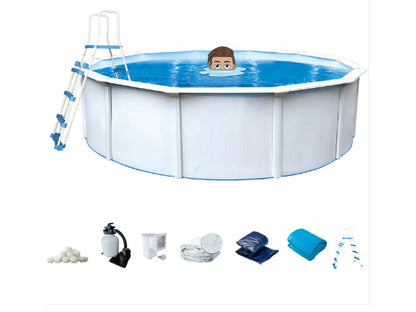 Interline Zwembad Bonaire rond 460 x 120 cm inclusief pakket