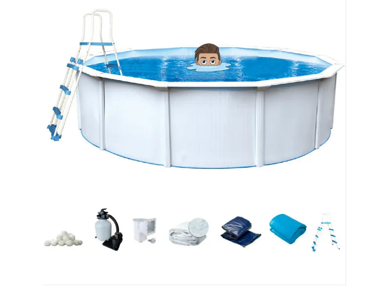 Interline Zwembad Bonaire rond 550 x 120 cm inclusief pakket