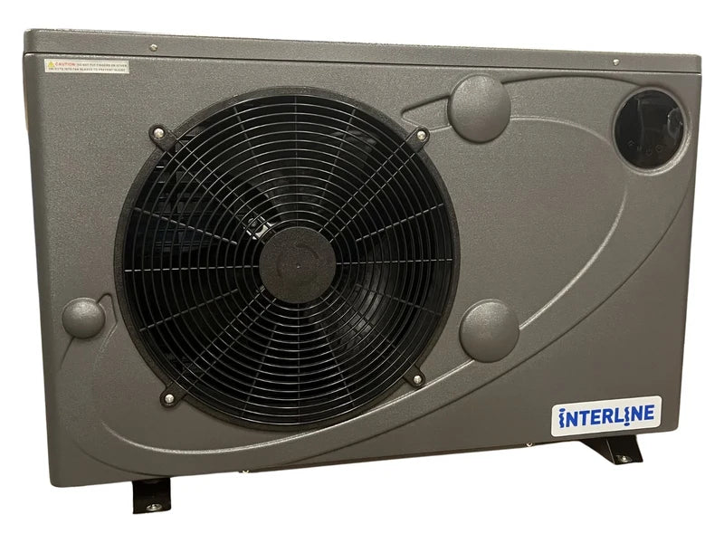 Interline inverter R32 warmtepomp 8,5 kW, vooraanzicht met ventilator en bedieningspaneel