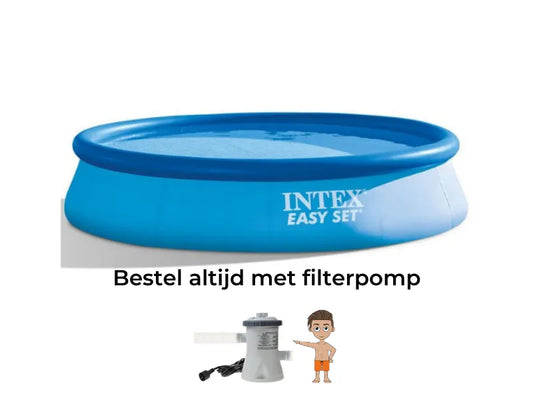 Intex Easy Set zwembad 396 cm x 84 cm rond