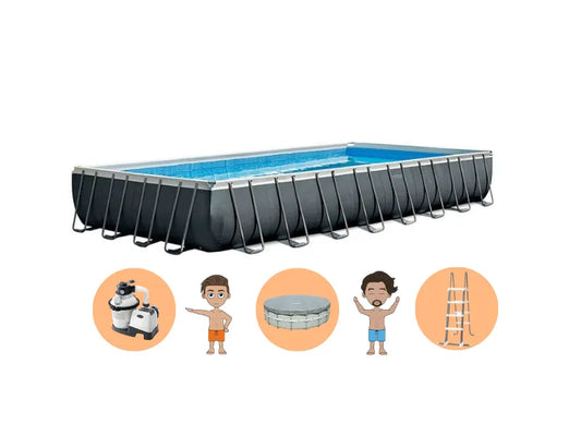 Intex Ultra Frame XTR Zwembad 975 x 488 x 132 cm - Met zandfilterpomp en accessoires