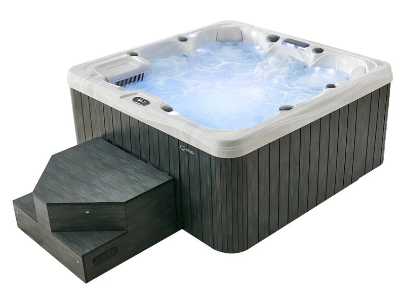 W'eau Monaco spa met blauwe LED verlichting