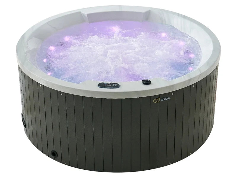 W'eau Orta spa met paarse LED verlichting