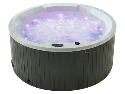 W'eau Orta spa met paarse LED verlichting