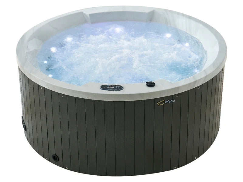 W'eau Orta spa met lichtblauwe LED verlichting