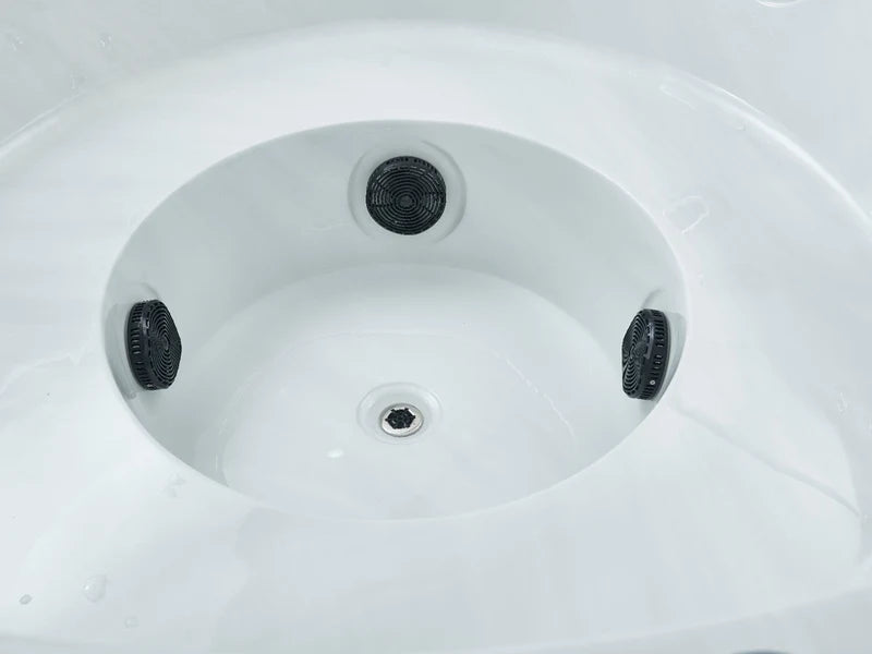 Bodem van de W'eau Orta spa met afvoer en LED-verlichting