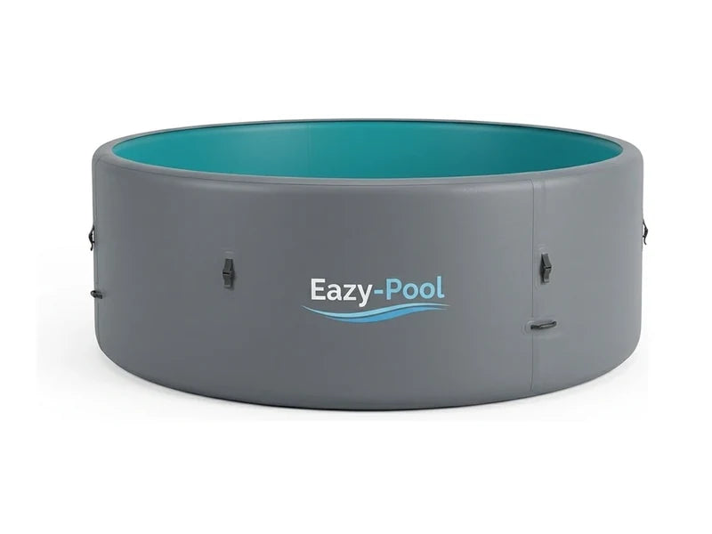 Eazy-Pool drop stitch zwembad rond 300 x 120 cm in Emerald Grey