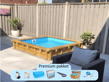 Interline Zwembad Bali 210 x 210 x 78 cm - Premium pakket