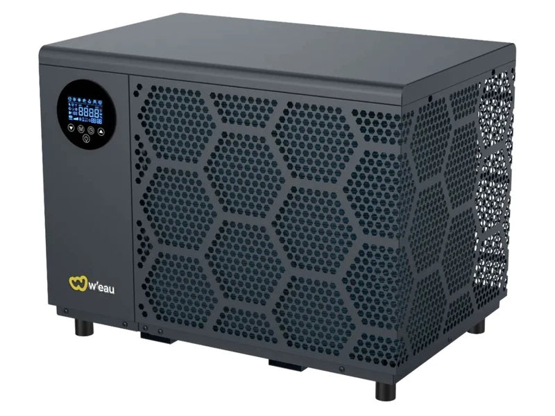 W'eau Hybride spa warmtepomp 7,3 kW - zijaanzicht met zijrooster