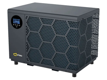 W'eau Hybride spa warmtepomp 7,3 kW - zijaanzicht met zijrooster