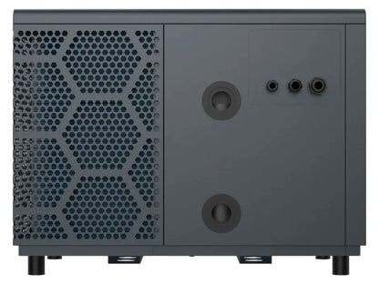 W'eau Hybride spa warmtepomp 7,3 kW - achterkant met wateraansluitingen