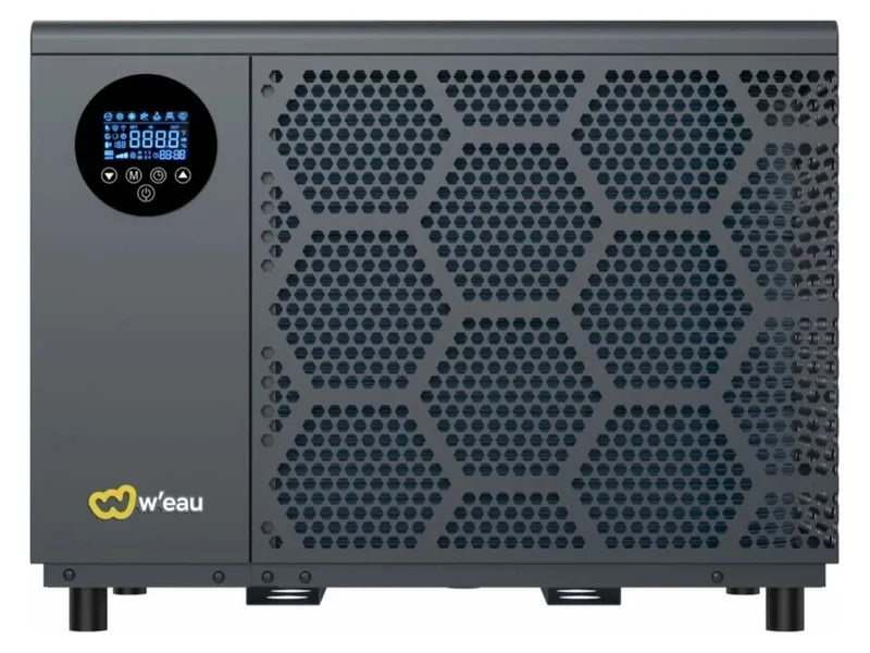 W'eau Hybride spa warmtepomp 7,3 kW - vooraanzicht met display